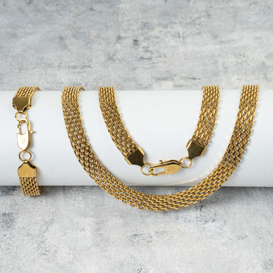 Chinese Chain + Chinese Bracelet Bundle - 8mm