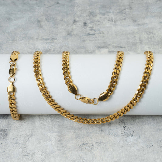 Cuban Chain + Cuban Bracelet Bundle - 6mm