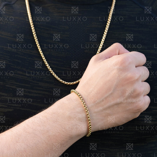 Venetian Chain + Venetian Bracelet Bundle - 4mm